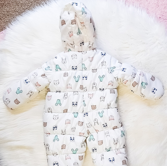 Carter's BABY Winter Snow Coat Animal Friends - Picture 2 of 6